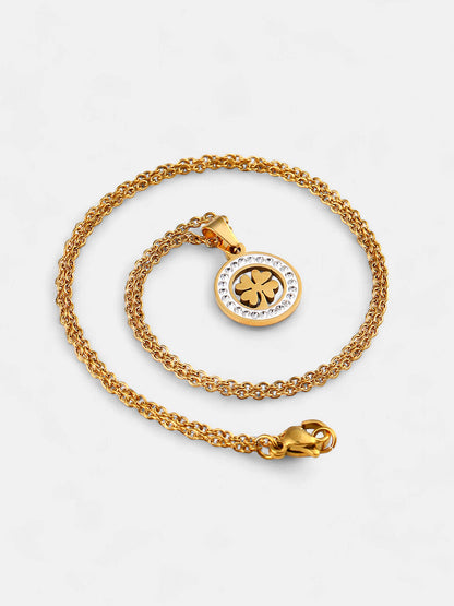 The Clover Pendant Necklace - California Gold-SOHINC8861