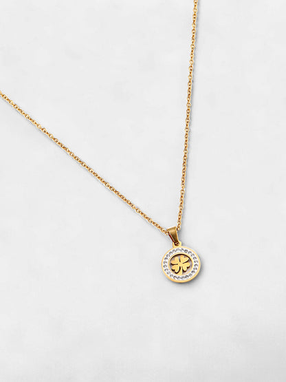 The Clover Pendant Necklace - California Gold-SOHINC8861