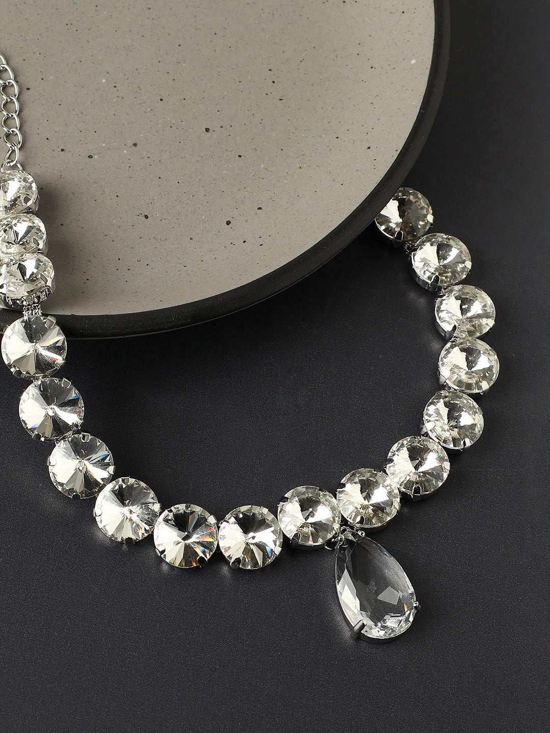 Silver-Plated Party Necklace