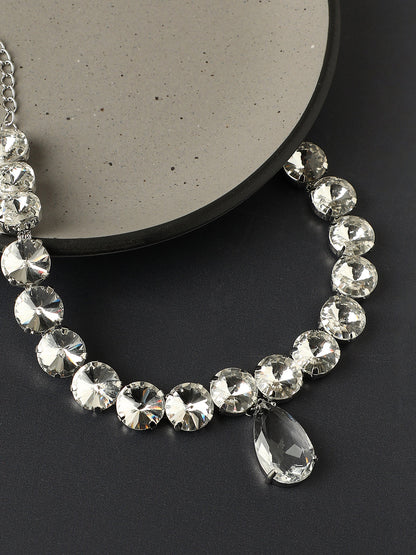 Silver-Plated Party Necklace