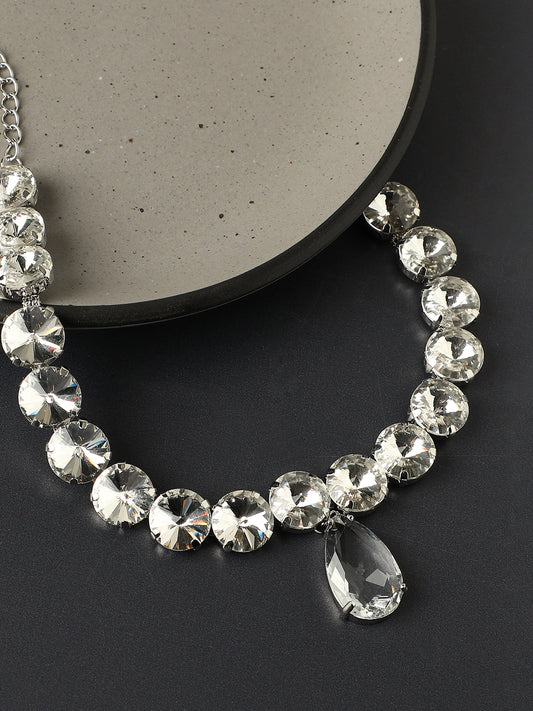 Silver-Plated Party Necklace