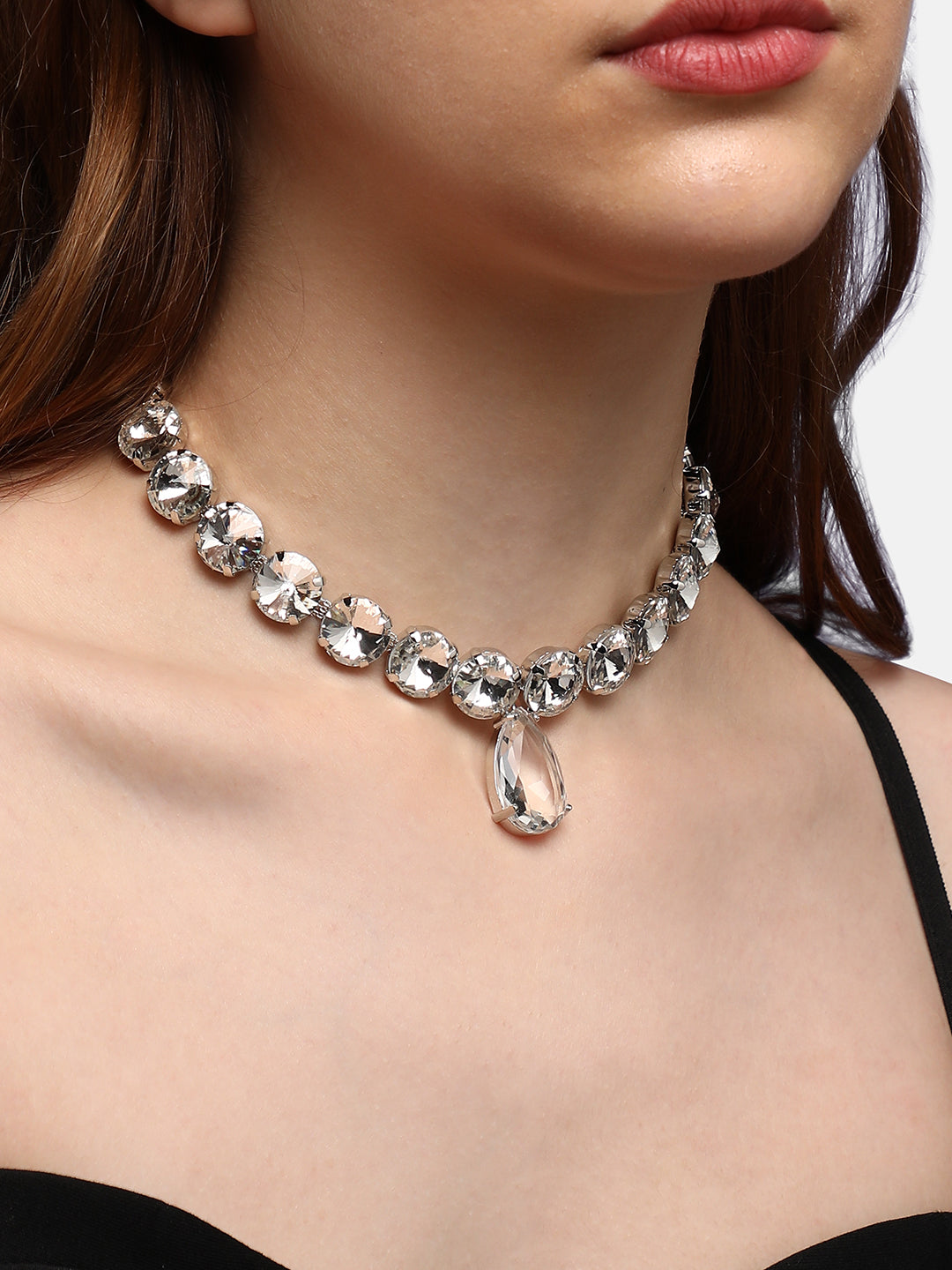 Silver-Plated Party Necklace