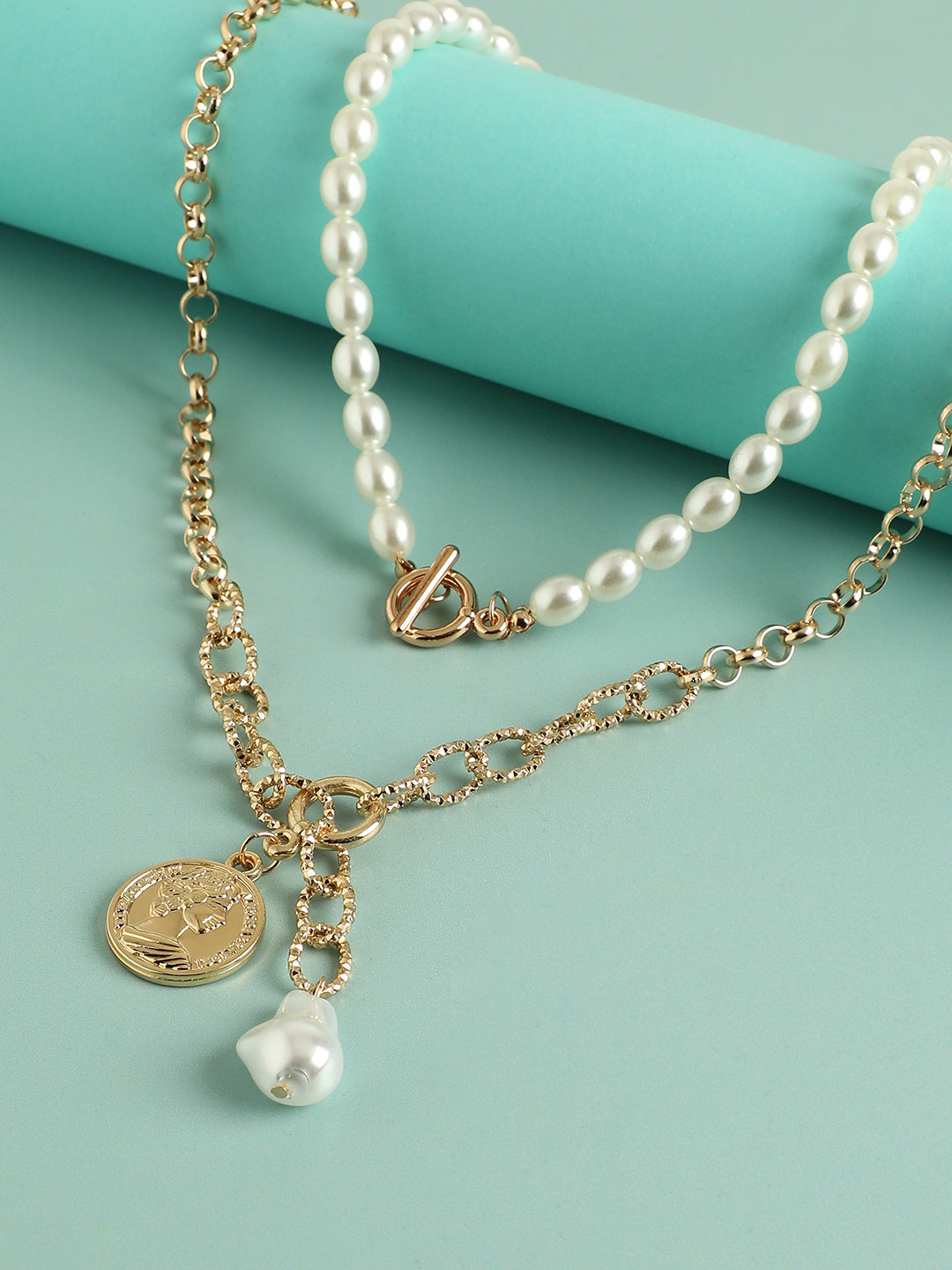 Gold-Plated Layered Necklace