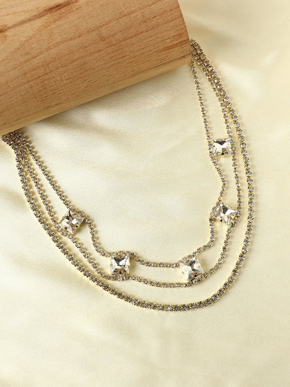 Gold-Plated Layered Necklace
