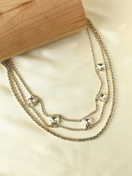 Gold-Plated Layered Necklace