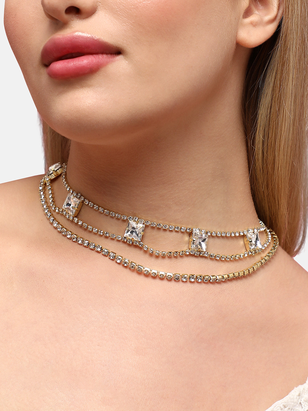 Gold-Plated Layered Necklace