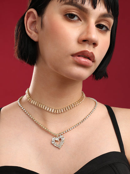 Gold-Plated Layered Necklace