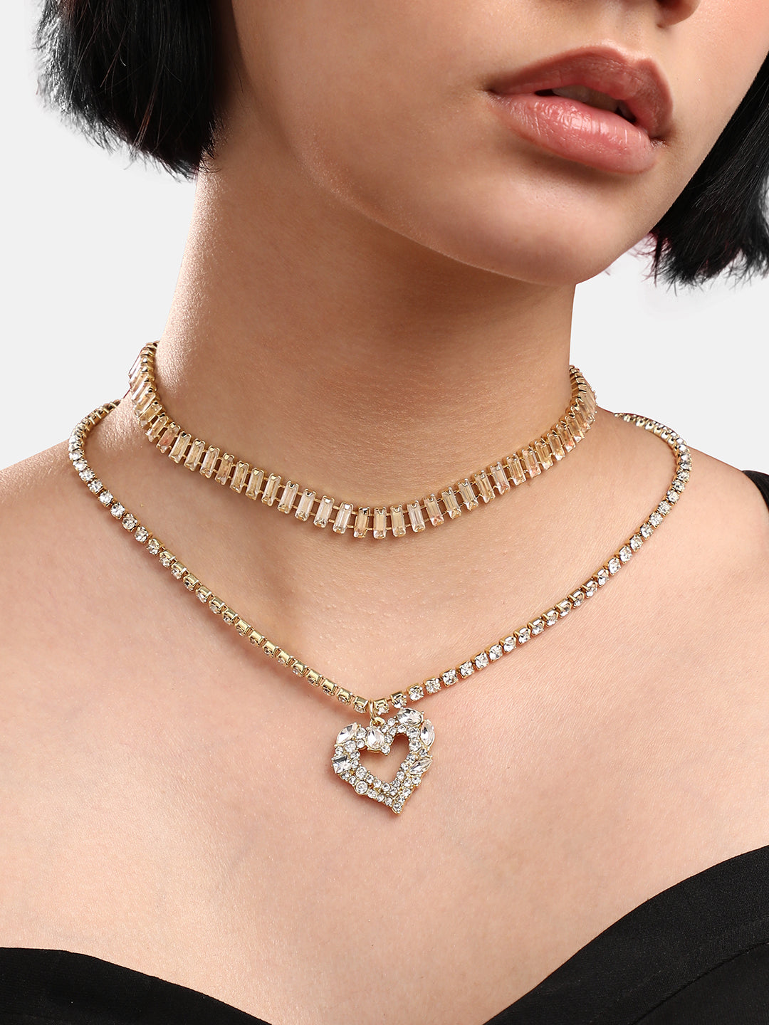 Gold-Plated Layered Necklace