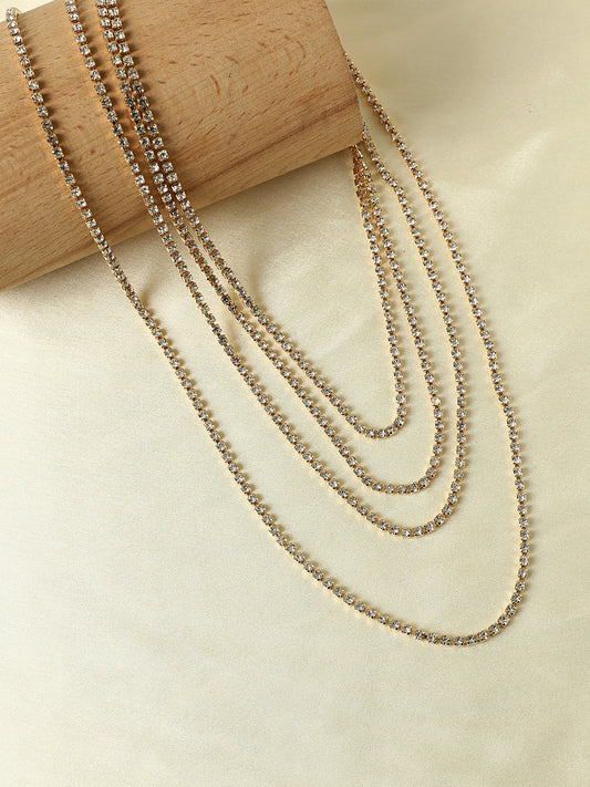 Gold-Plated Layered Necklace