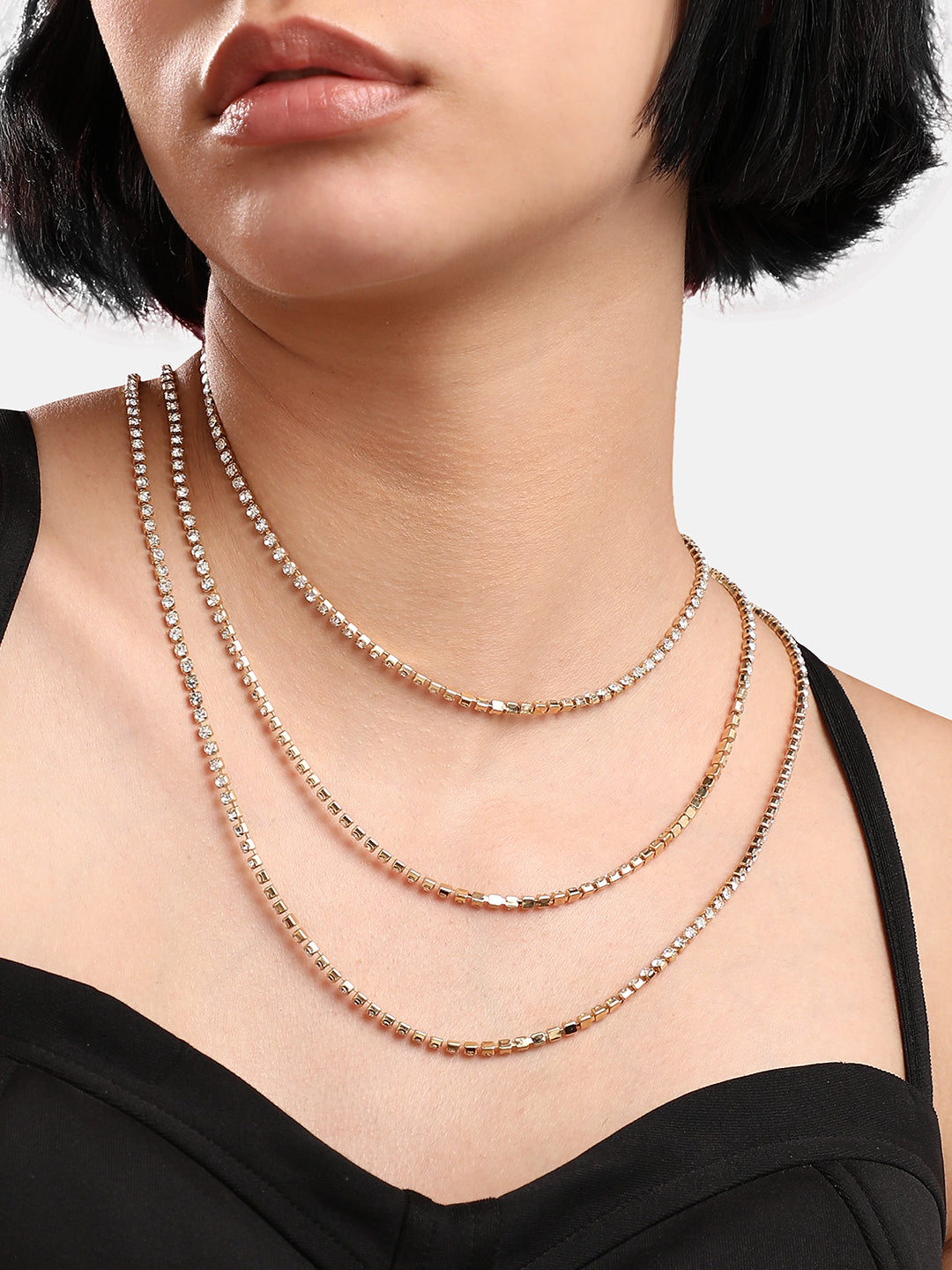 Gold-Plated Layered Necklace