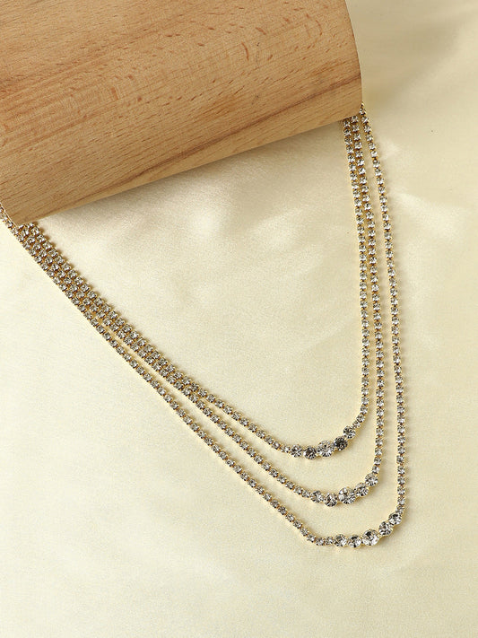 Gold-Plated Layered Necklace