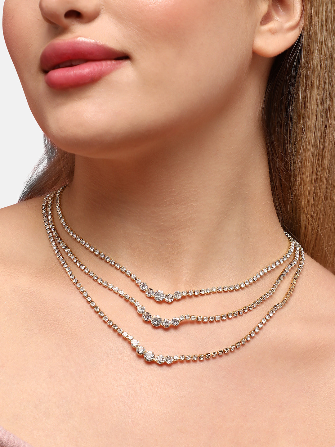 Gold-Plated Layered Necklace