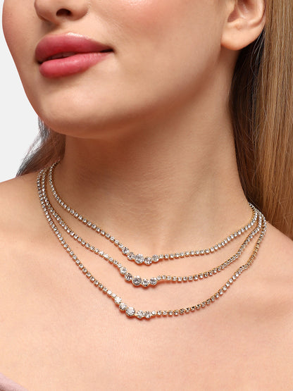 Gold-Plated Layered Necklace