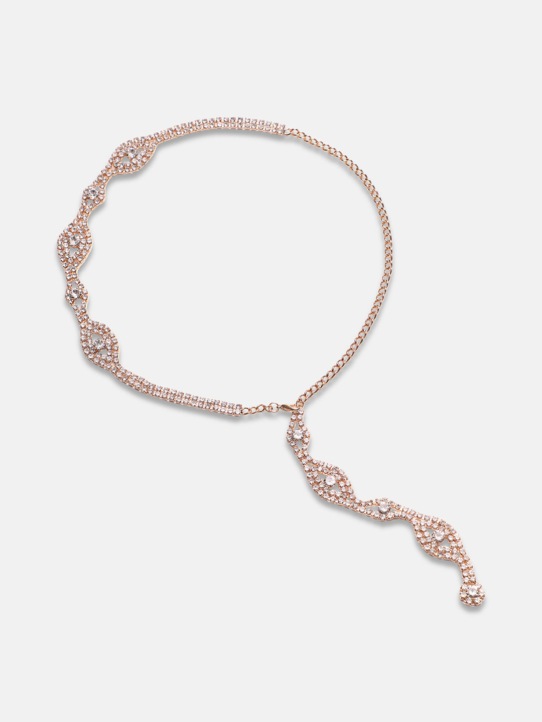Gold-Plated Stones Studded Necklace