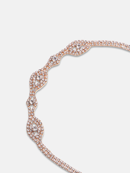 Gold-Plated Stones Studded Necklace