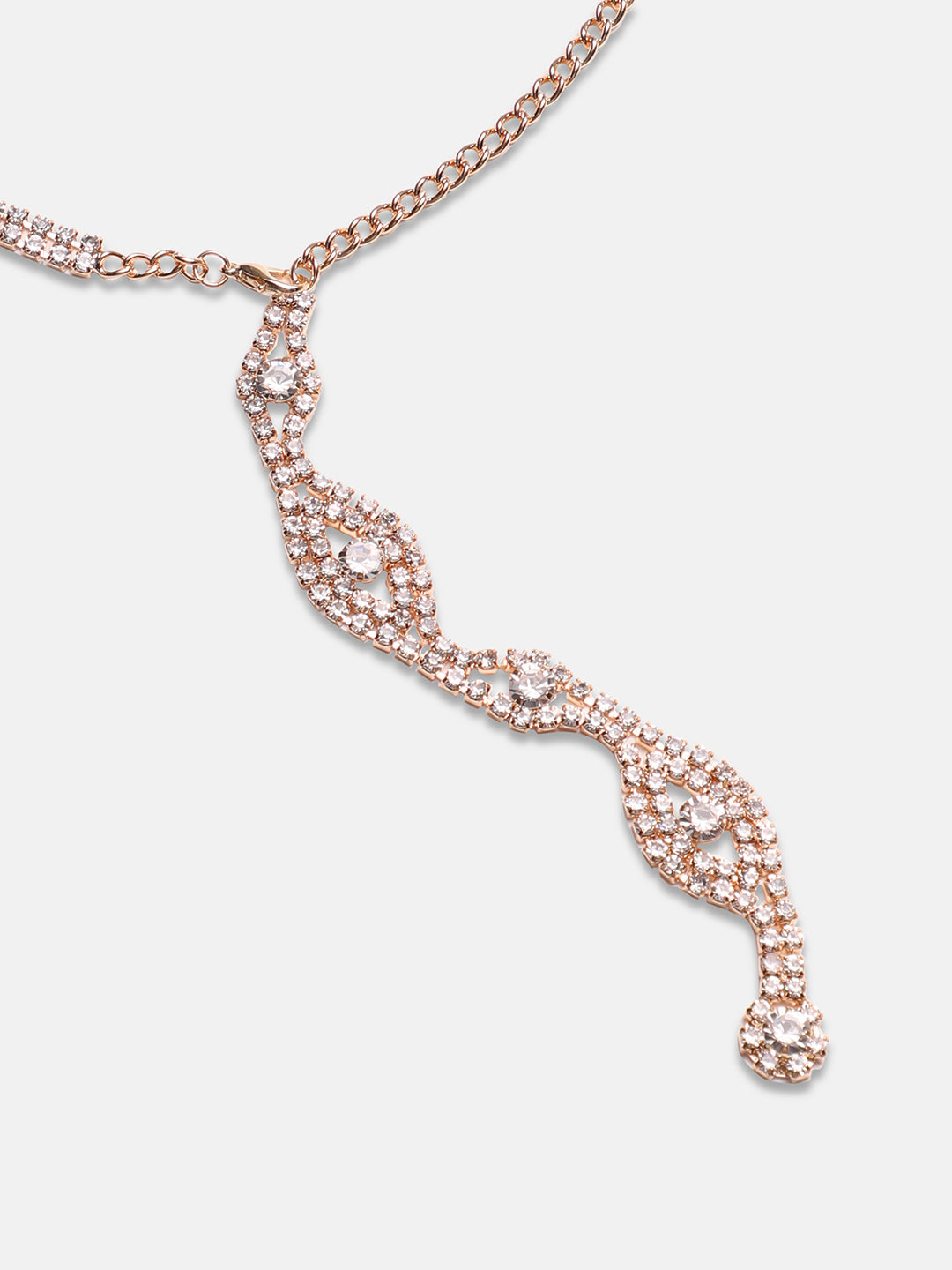 Gold-Plated Stones Studded Necklace