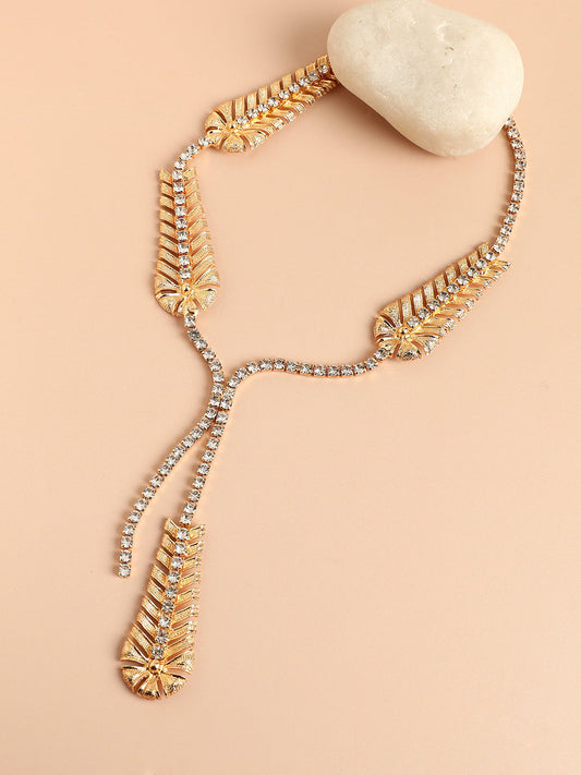 Gold-Plated Minimal Studded Necklace