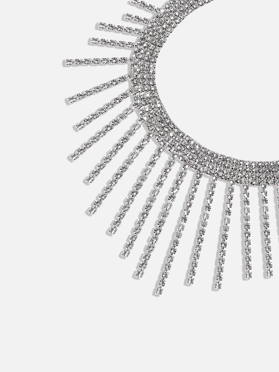 Silver-Plated Minimal Studded Necklace