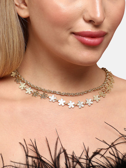 Gold-Plated Layered Necklace