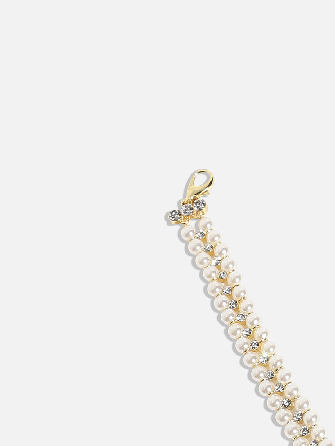 Gold-Plated Artificial Beads Stones Necklace