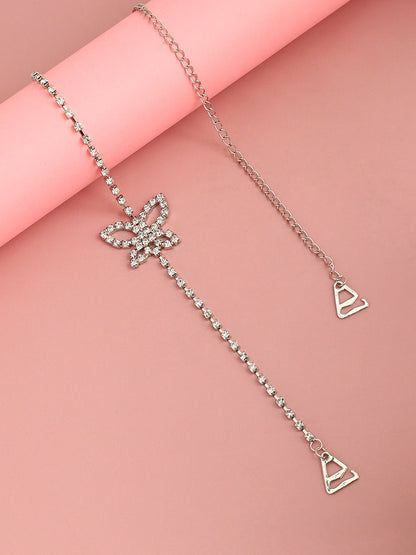 Butterfly Silver-Plated Necklace