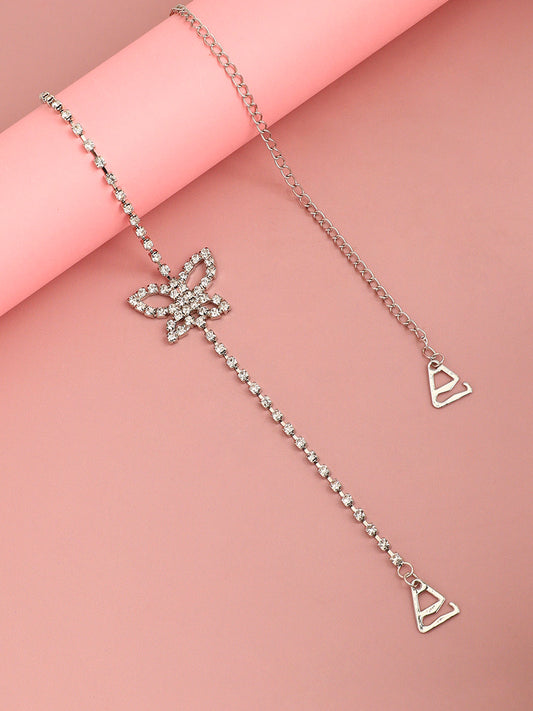 Butterfly Silver-Plated Necklace