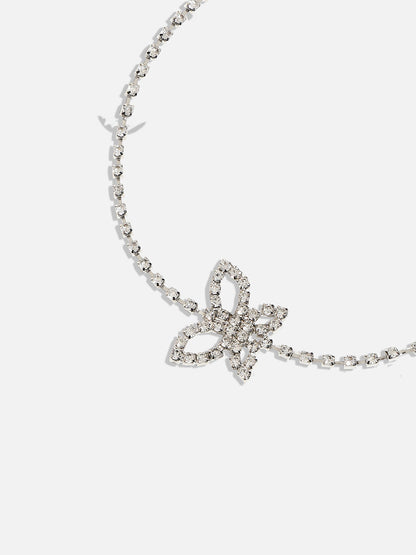 Butterfly Silver-Plated Necklace