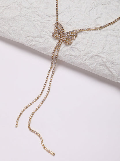 Artificial Stones Silver Plated Necklace