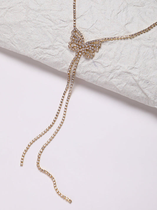 Artificial Stones Silver Plated Necklace