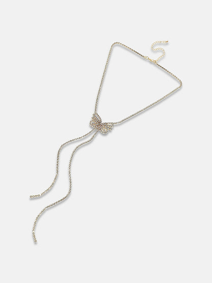 Artificial Stones Silver Plated Necklace