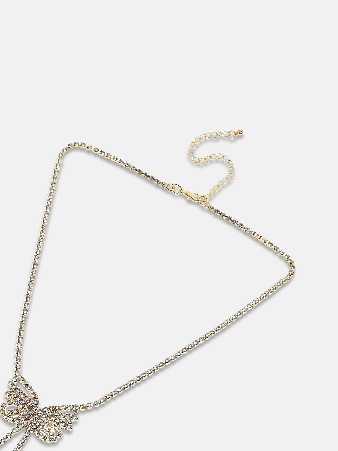 Artificial Stones Silver Plated Necklace