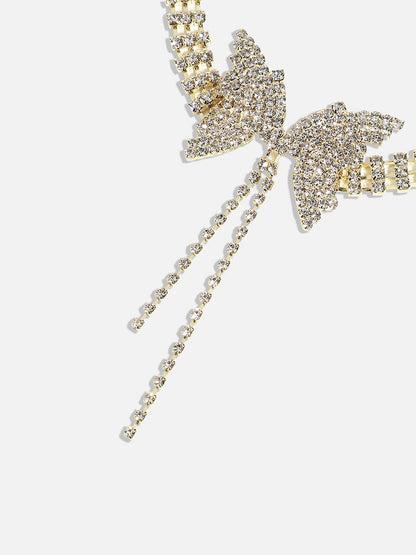 Gold-Plated Stone-Studded Necklace