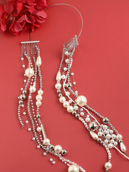 Silver-Plated Pearl Head Jewellery