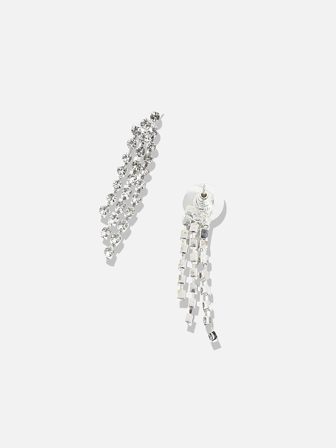Silver Plated Stone Studded Jewellery Set