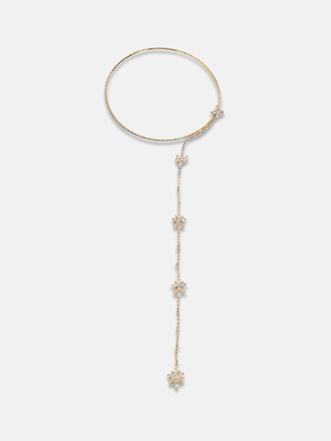 Gold Plated Artificial Stones Necklace