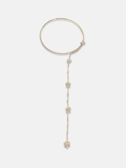 Gold Plated Artificial Stones Necklace