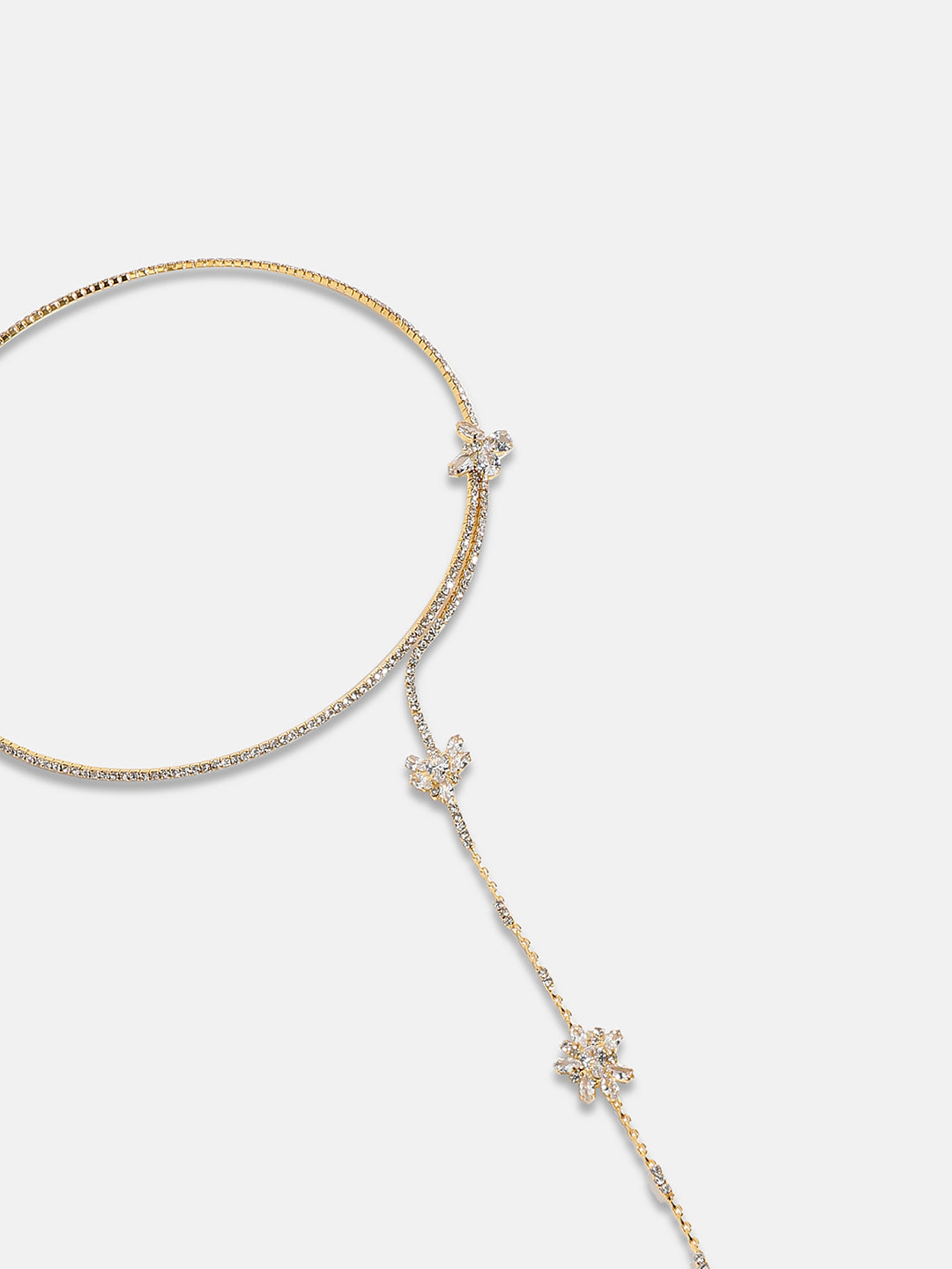 Gold Plated Artificial Stones Necklace