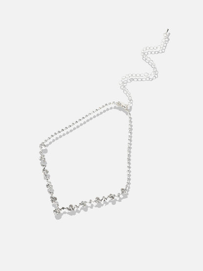 Silver-Plated Stone Studded Jewellery Set