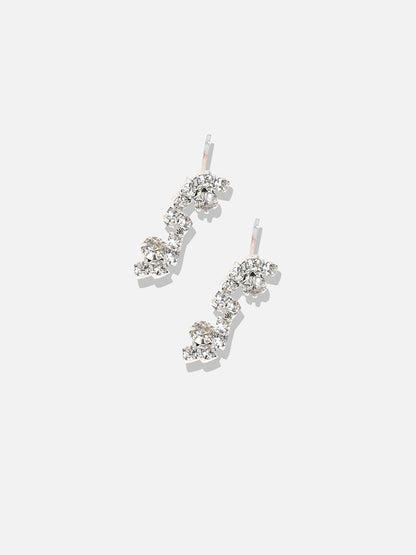 Silver-Plated Stone Studded Jewellery Set