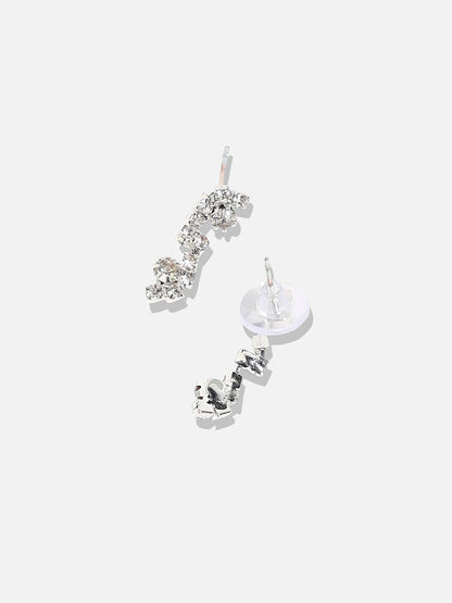 Silver-Plated Stone Studded Jewellery Set