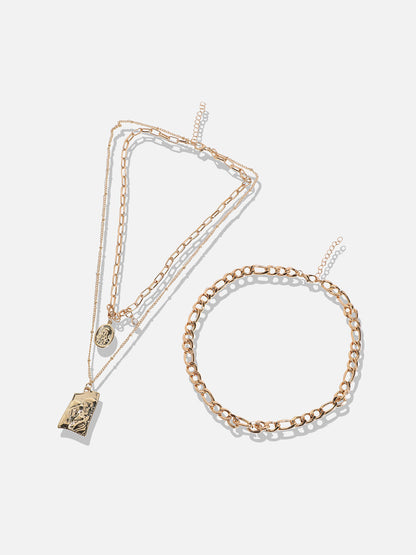 Gold-Plated Layered Necklace