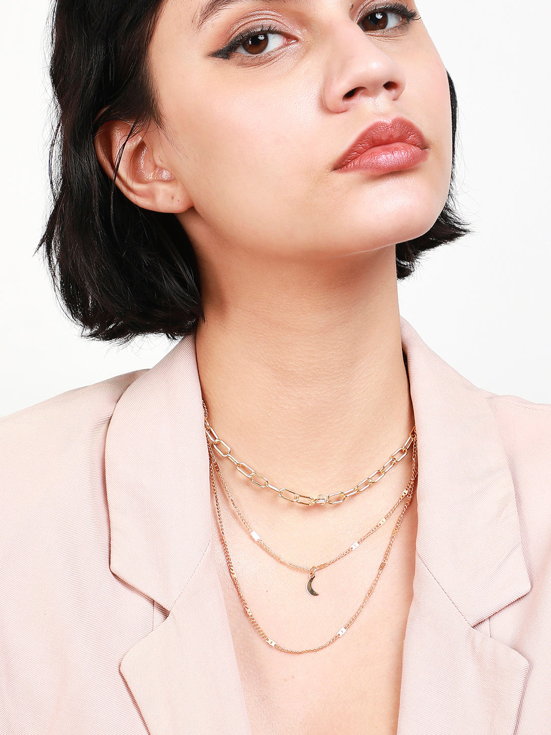 Gold-Plated Layered Necklace