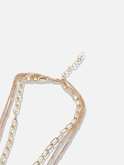 Gold-Plated Layered Necklace