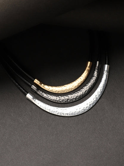 Silver-Plated Layered Necklace