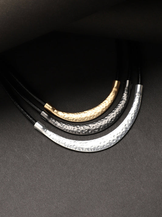 Silver-Plated Layered Necklace