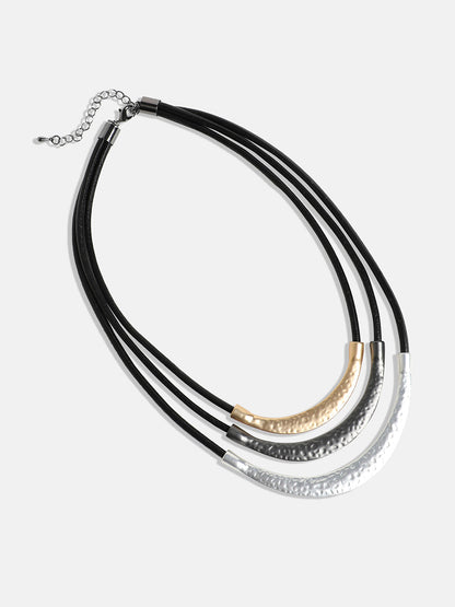 Silver-Plated Layered Necklace