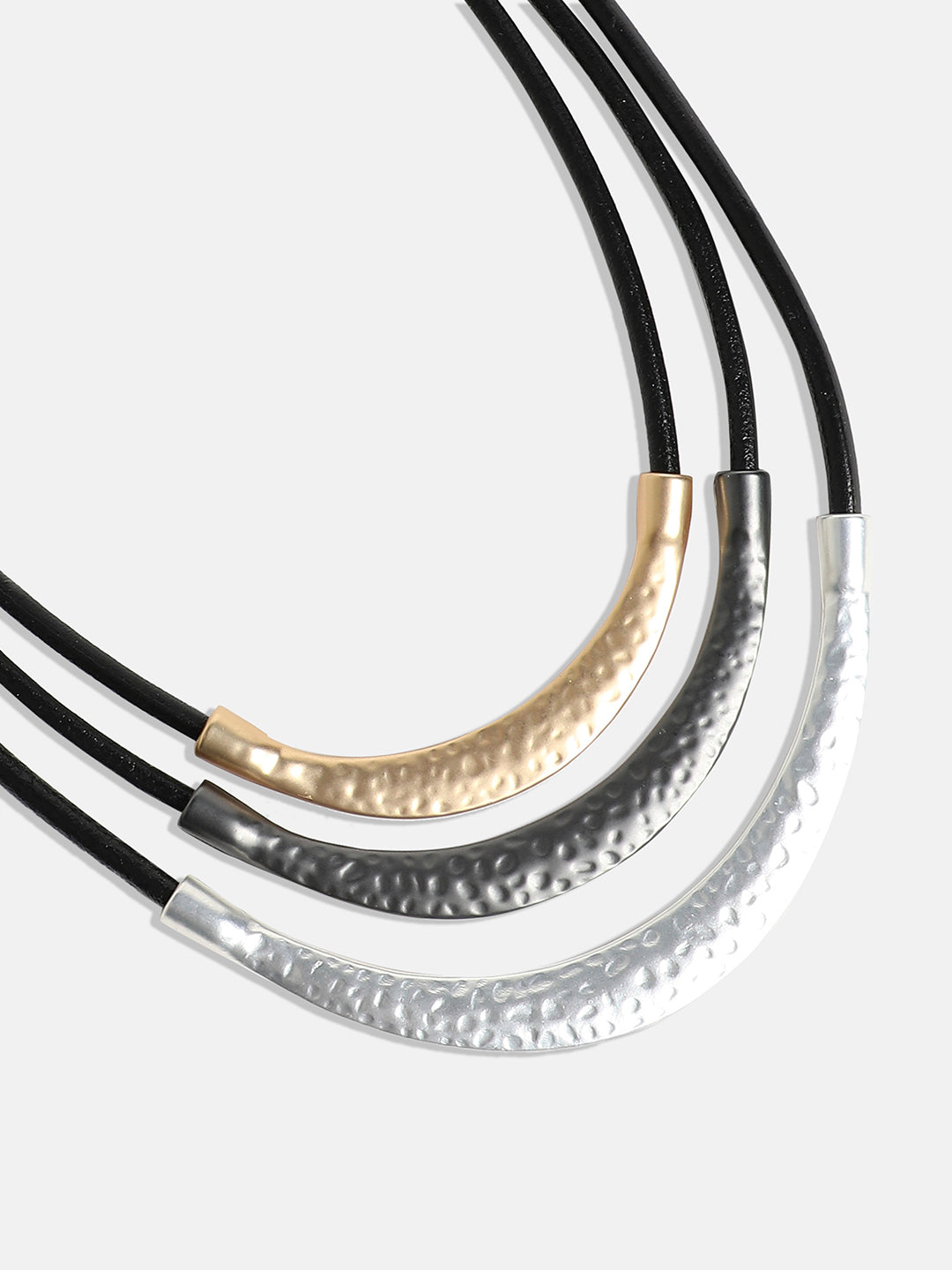 Silver-Plated Layered Necklace