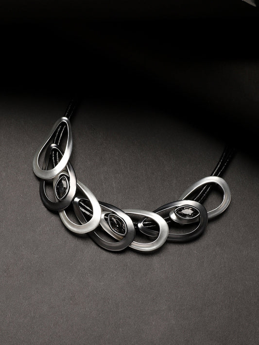 Stone-Studded Statement Necklace