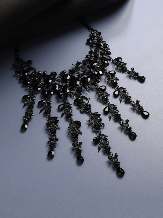 Stone-Studded Statement Necklace