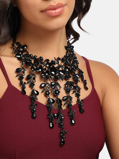 Stone-Studded Statement Necklace